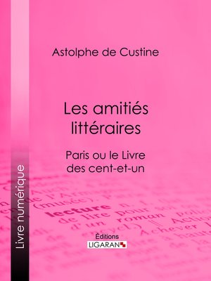 cover image of Les amitiés littéraires